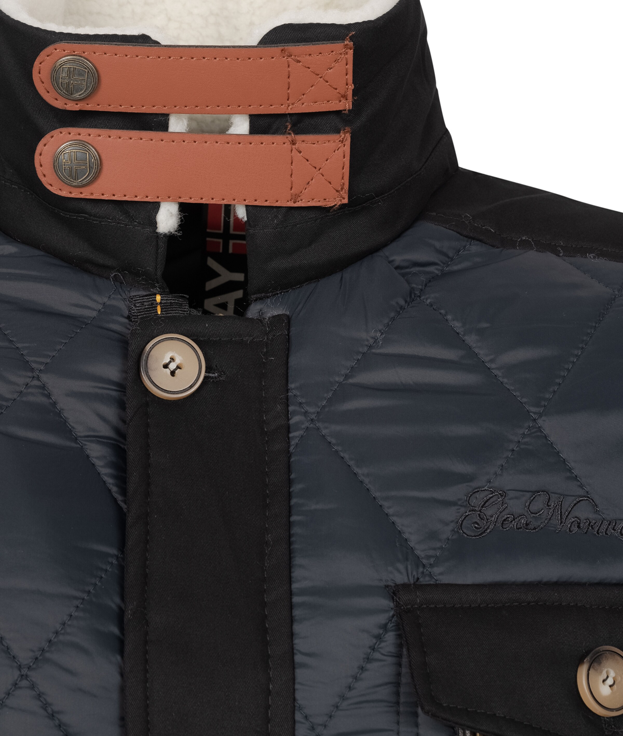 Geo Norway Winterjacke in Schwarz