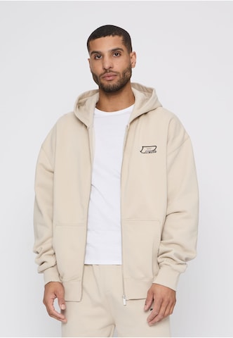 Veste de survêtement 'Fox' Pegador en beige : devant