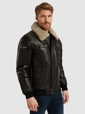 PME Legend - Chaqueta de entretiempo 'Hudson leather jacket' en negro