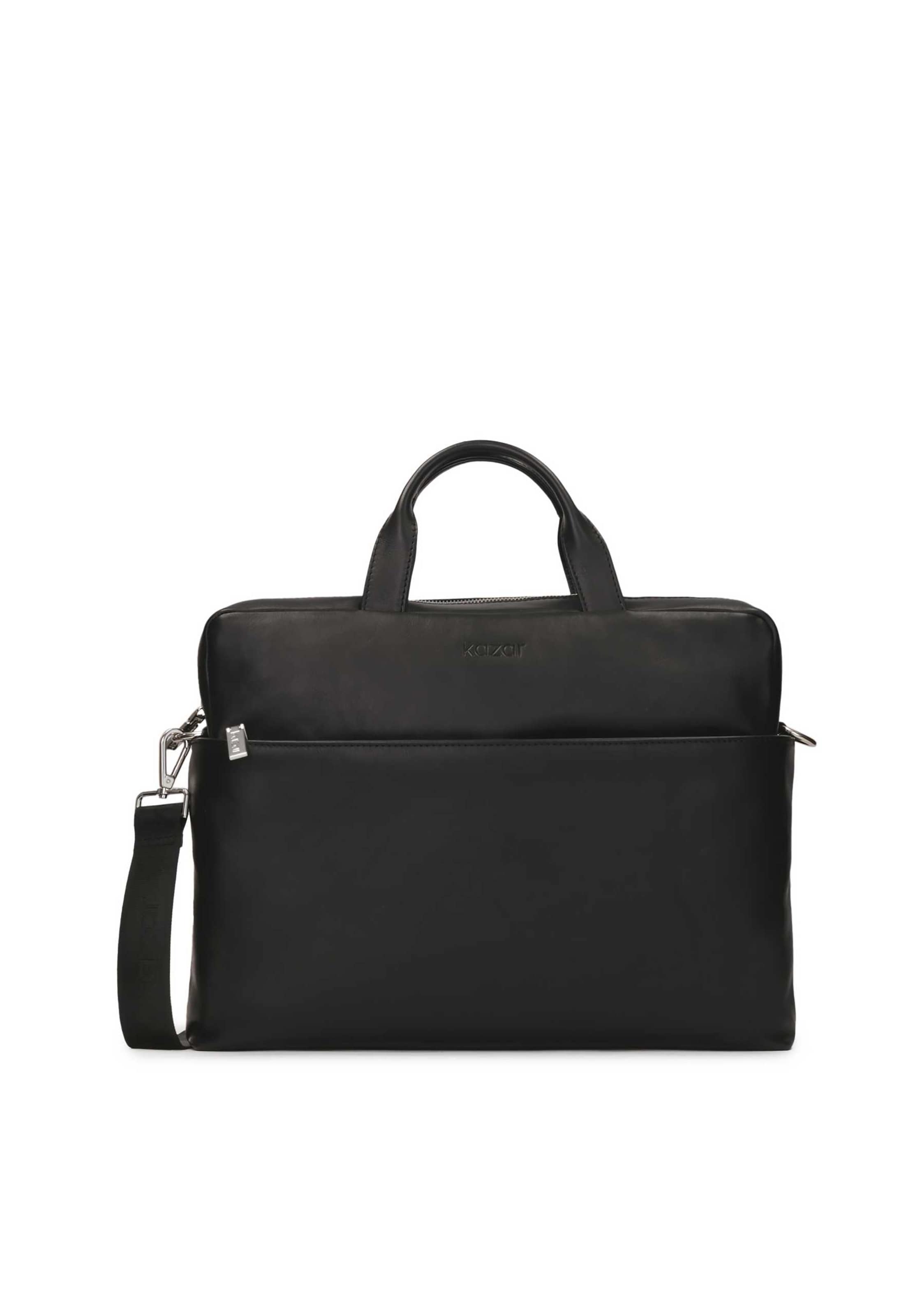 Porte-documents Kazar en noir : devant