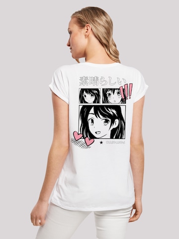 T-shirt 'Manga Anime' F4NT4STIC en blanc