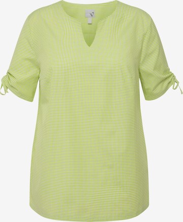 Ulla Popken Blouse in Groen: voorkant