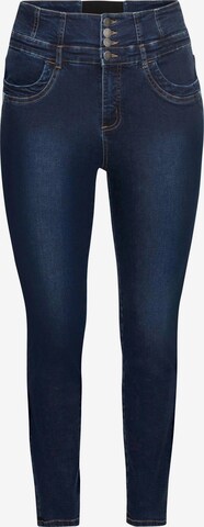 SHEEGO Skinny Jeans in Blue: front