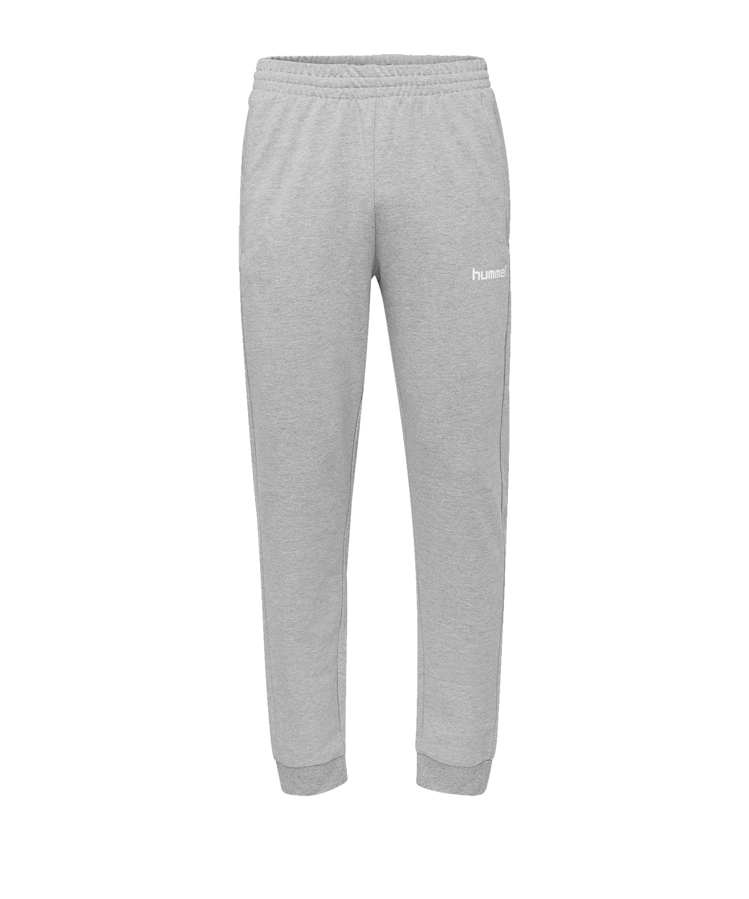 Hummel Tapered Sporthose 'Go' in Grau: Vorderseite