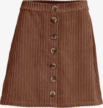 VILA Skirt 'Lock' in Brown: front