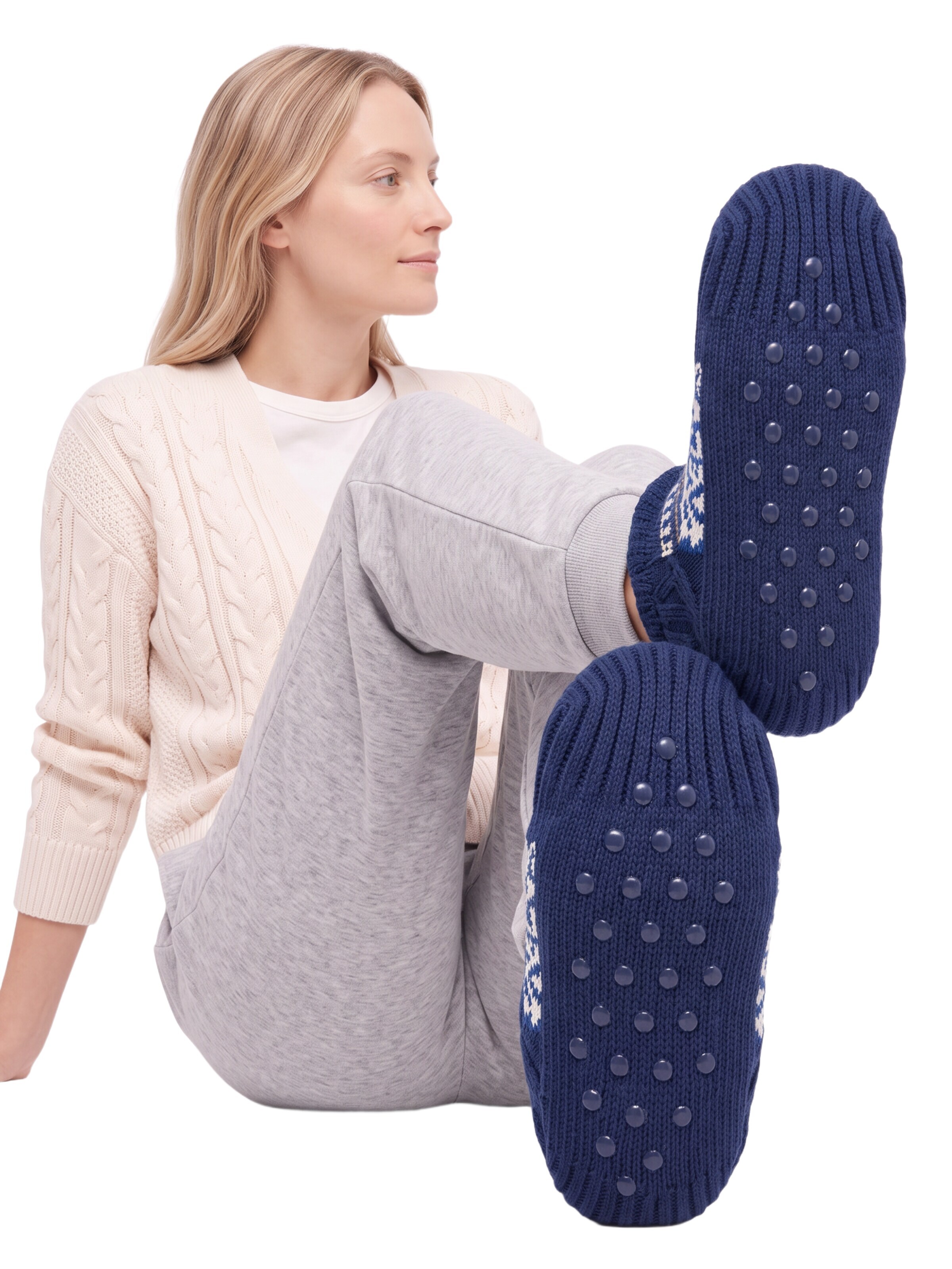 BONVERANO Ankle Socks in Blue