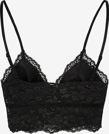 PIECES Bralette Bra 'Lina' in Black