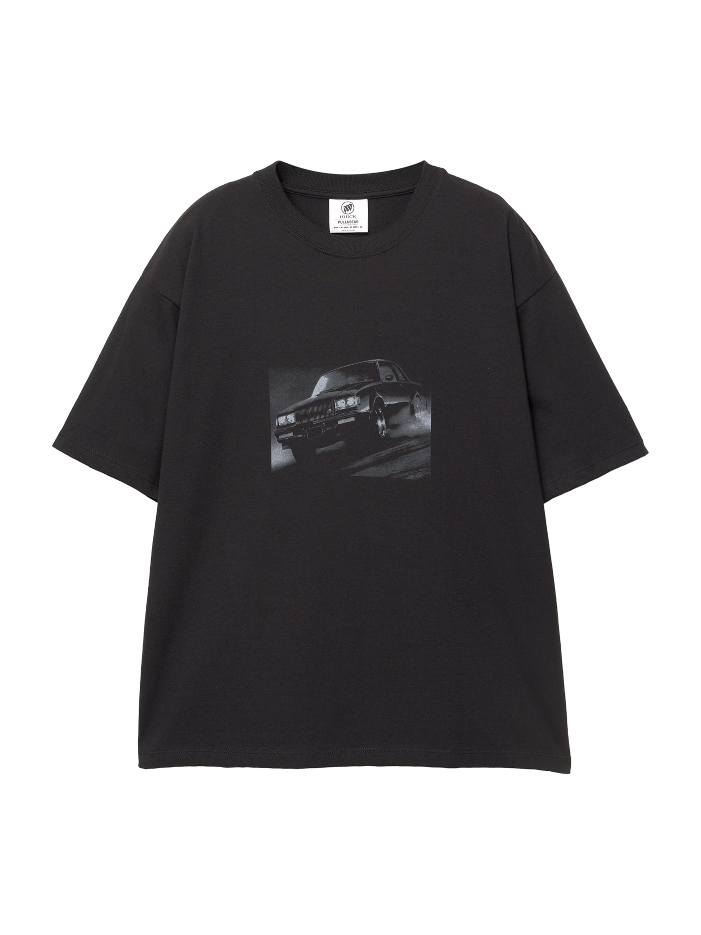 Pull&Bear T-Shirt in Schwarz: Vorderseite