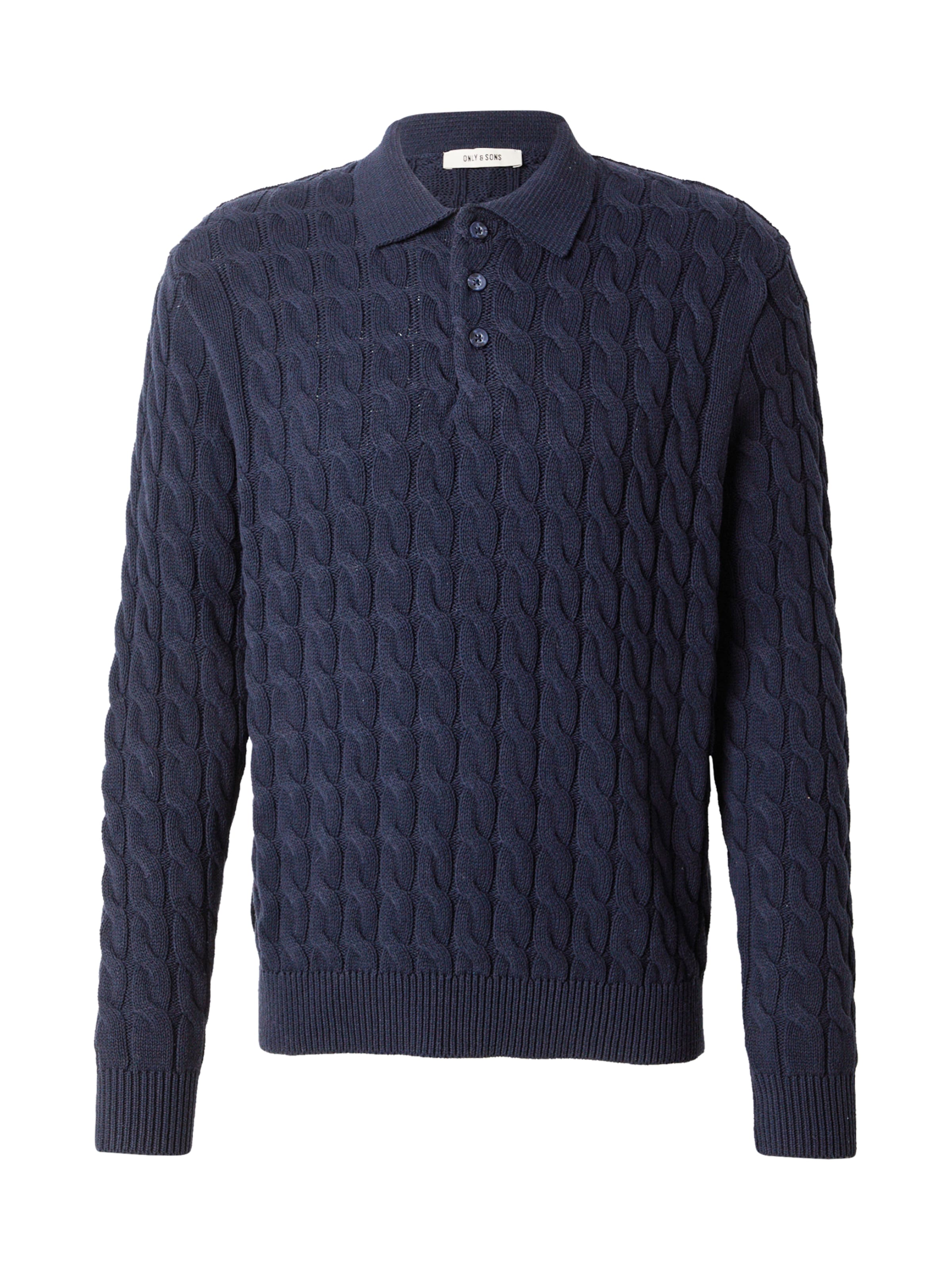 Only & Sons Trui 'KICKER' in Blauw: voorkant