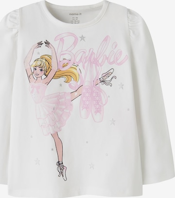 Maglietta 'NMFORDI BARBIE' di NAME IT in bianco: frontale