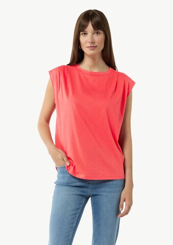 T-shirt comma casual identity en rouge : devant