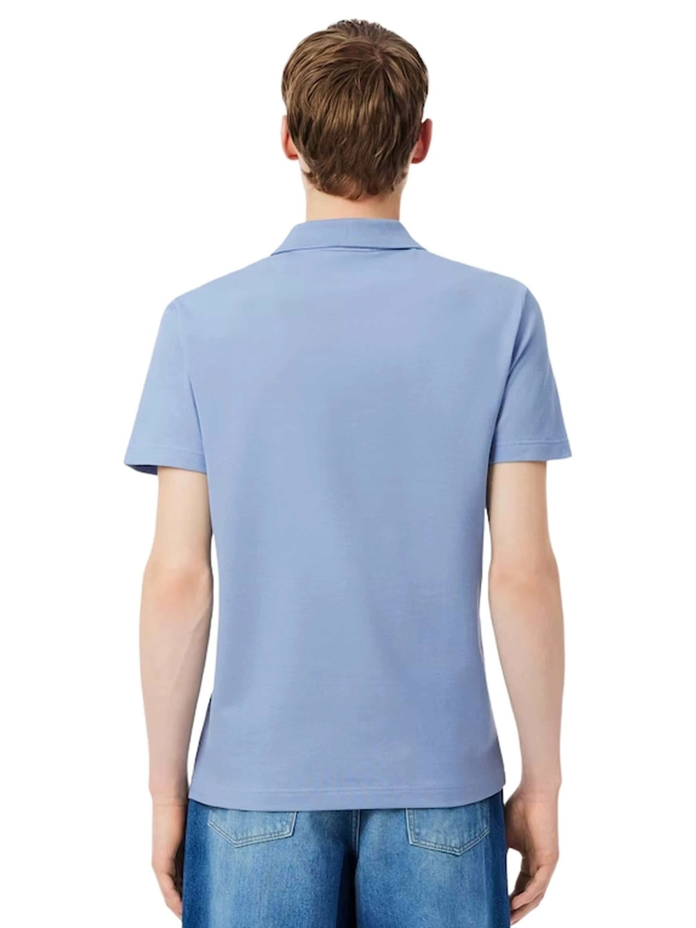 LACOSTE - Camiseta 'Polo lacoste azul regular fit colour block shirt' en azul