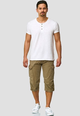 INDICODE JEANS Regular Cargo trousers 'Nicolas' in Beige