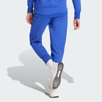 ADIDAS SPORTSWEAR Tapered Workout Pants 'Z.N.E.' in Blue
