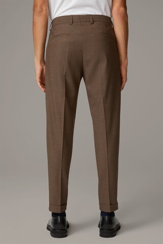 STRELLSON Slim fit Suit 'Alzer-Luc' in Brown