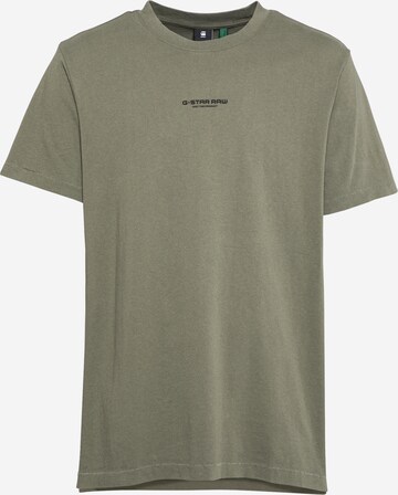 T-Shirt G-Star RAW en vert : devant