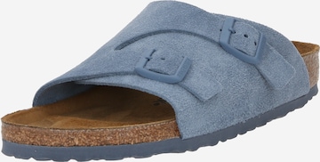 BIRKENSTOCK Pantolette 'Zürich VL' i blå: framsida