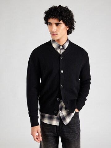 WEEKDAY Knit cardigan 'Ronnie' in Black: front