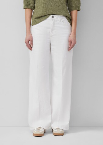 s.Oliver Wide leg Jeans 'Suri' in White
