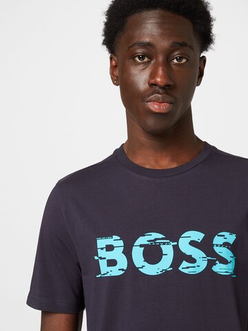 BOSS Green - Camiseta en azul