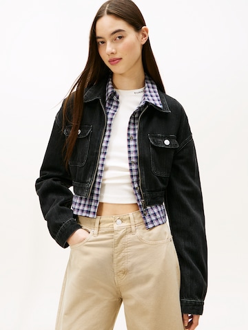 Geacă de primăvară-toamnă 'STATION' de la Tommy Jeans pe negru: față