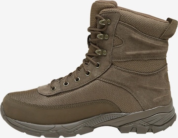 Bottines à lacets Brandit en vert : devant