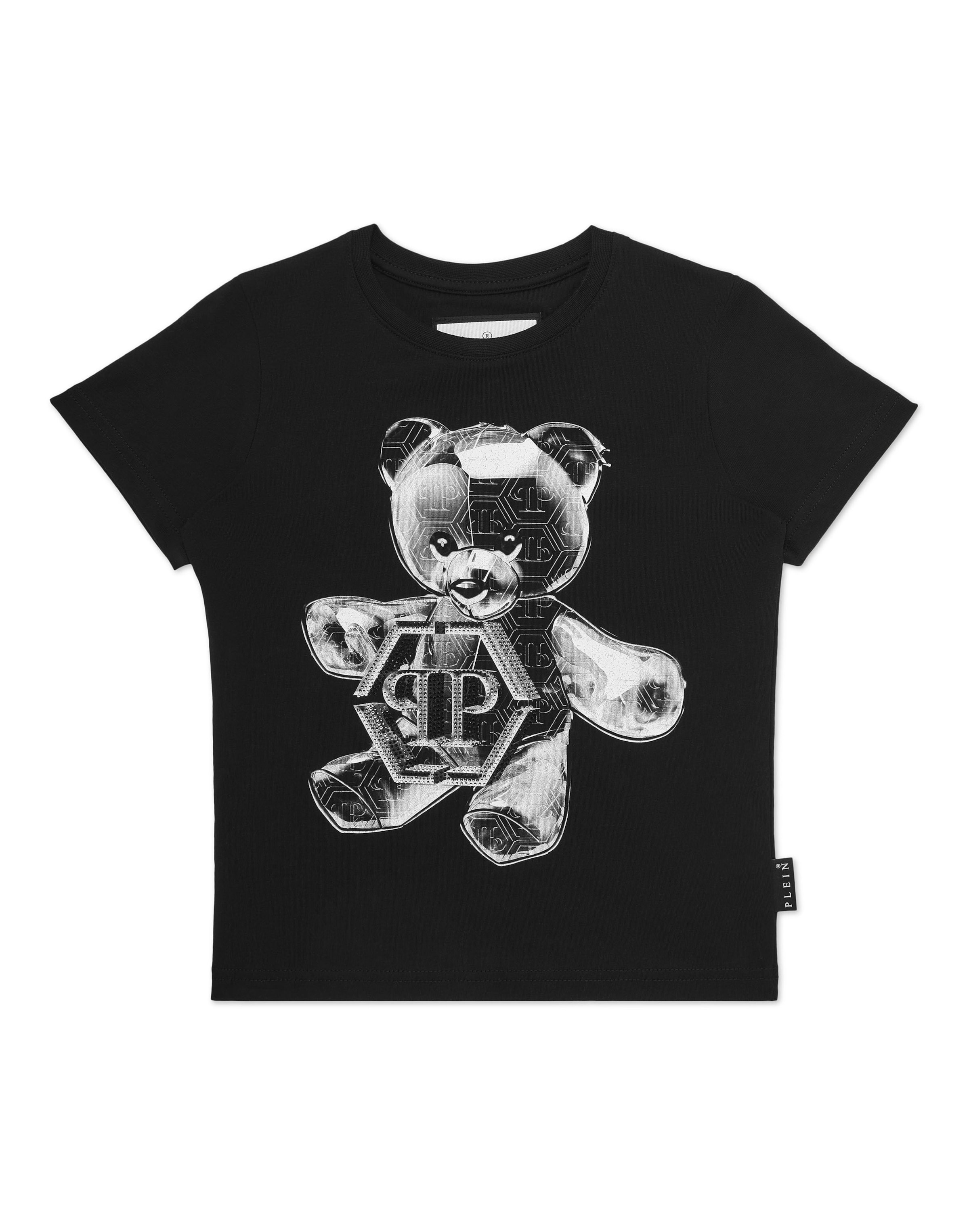 Maglietta 'Teddy' di Philipp Plein in nero: frontale