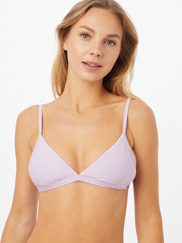 Seafolly Triangle Bikini Top in Purple: front