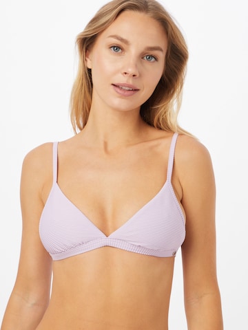 Seafolly Bikini Top in Purple: front