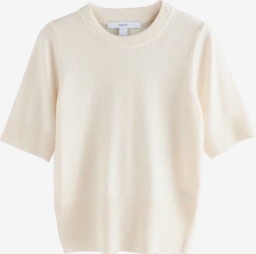 Pull-over Next en beige : devant