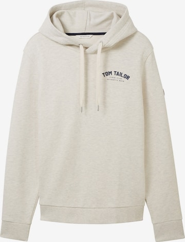 Sweat-shirt TOM TAILOR en blanc : devant