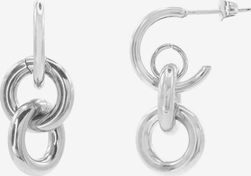 Heideman Ohrringe 'Gaius' in Silber: Vorderseite
