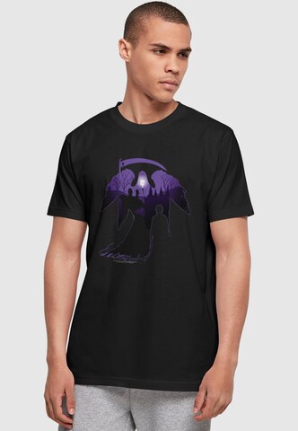 Maglietta 'Harry Potter - Graveyard Silhouette' di ABSOLUTE CULT in nero: frontale