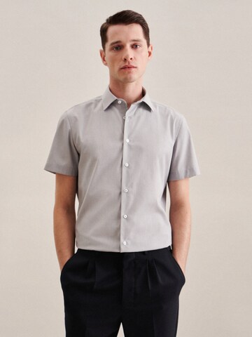 SEIDENSTICKER Regular fit Zakelijk overhemd 'Shaped' in Grijs: voorkant