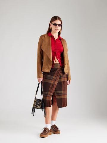 ONLY Between-Season Jacket 'ONLJOLINE' in Brown