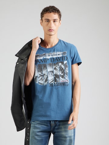 CAMP DAVID Shirt in Blue: front
