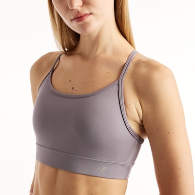 Reggiseno sportivo 'Essential Yoga Bra' in L new balance di colore grigio / grigio fumo, Visualizzazione prodotti