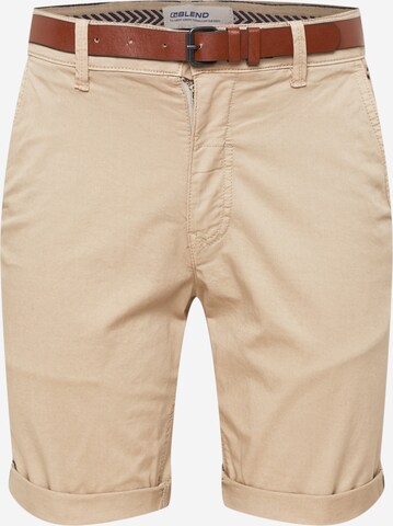 Pantalon chino BLEND en beige : devant