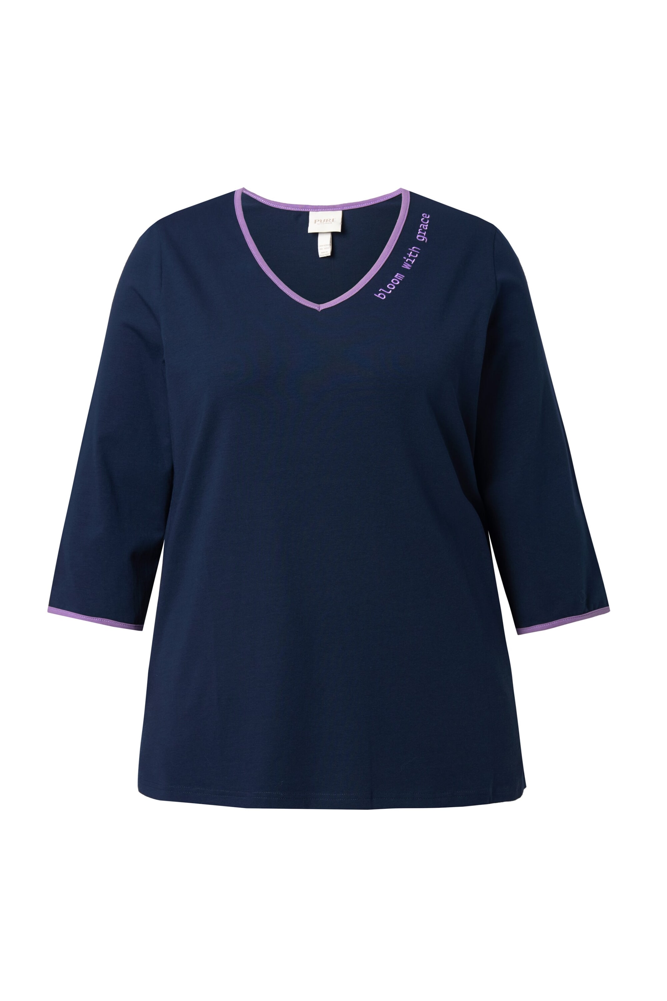Ulla Popken Shirt in Blauw: voorkant