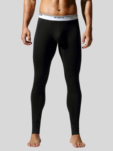 SEOBEAN Long Johns 'John Home' in Black: front