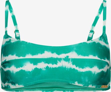 Bustier Hauts de bikini Superdry en vert : devant