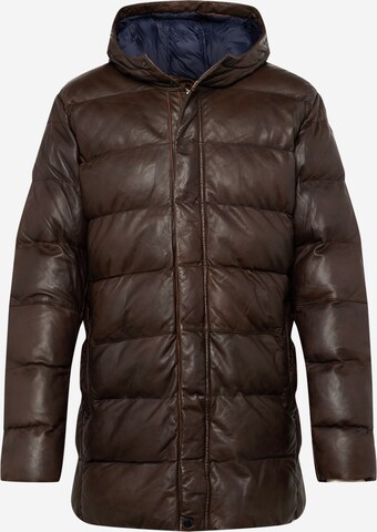 FREAKY NATION Winter Jacket in Brown: front