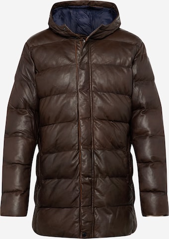 FREAKY NATION Winter Jacket in Brown: front