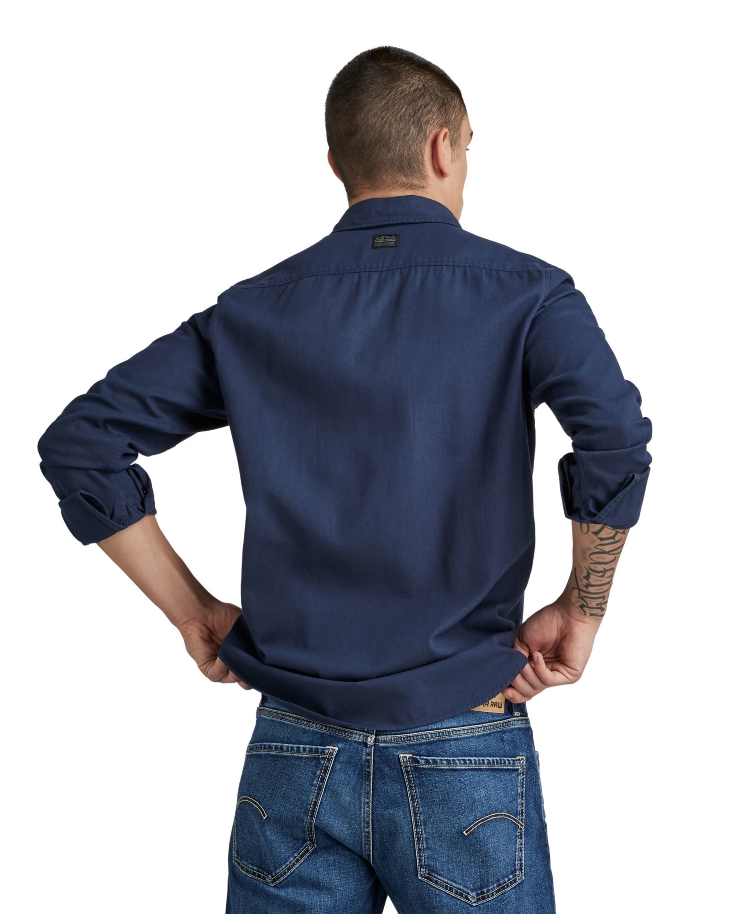 G-STAR Slim fit Overhemd in Blauw