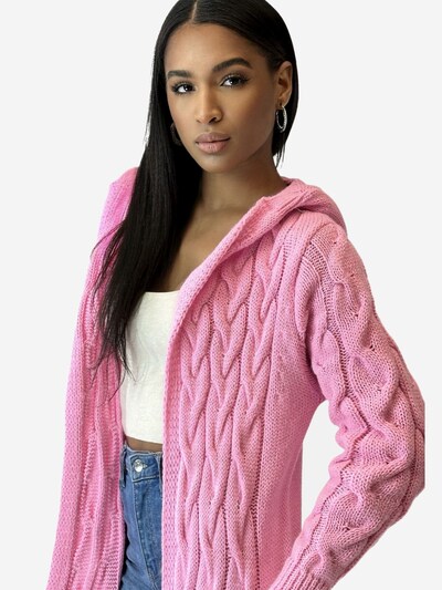 Cappotto in maglia Elara di colore rosa chiaro, Visualizzazione prodotti