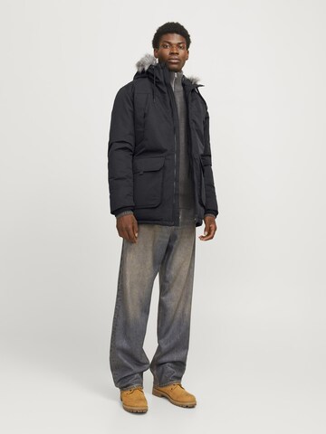 Parka invernale 'JJEConstruct' di JACK & JONES in nero