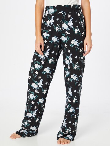 SCHIESSER Pajama Pants in Black: front