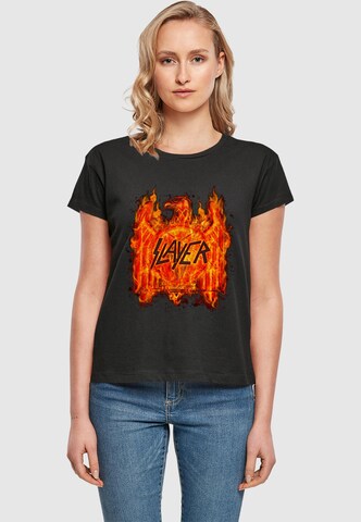 Merchcode Shirt 'Flaming Eagle' in Zwart: voorkant