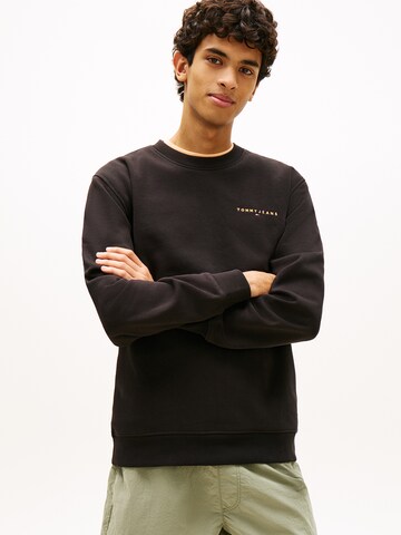 Tommy Jeans Sweatshirt in Schwarz: Vorderseite