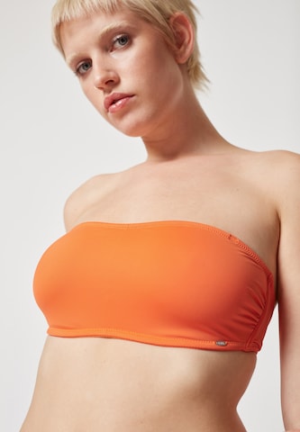 Skiny Bandeau Góra bikini w kolorze pomarańczowy